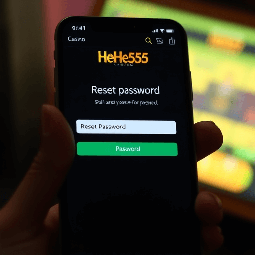 Reset your HeHe555 Casino password securely.